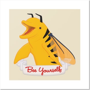 Bee Yourself Posters and Art